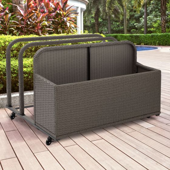Palm Harbor Outdoor Wicker Pool Storage Caddy