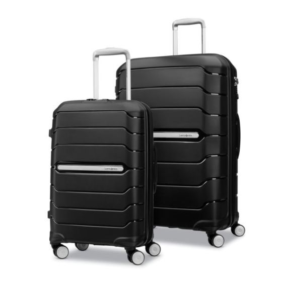 Freeform 2pc Hardside Spinner Set Black