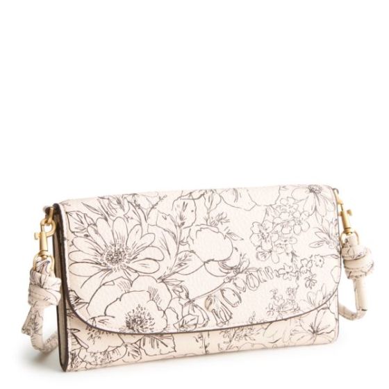 Wildwood Wallet Crossbody - Bloom Cottage Cream - Leather
