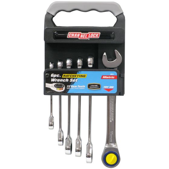 ChannelLock 6-Piece Metric Ratcheting Wrench Set