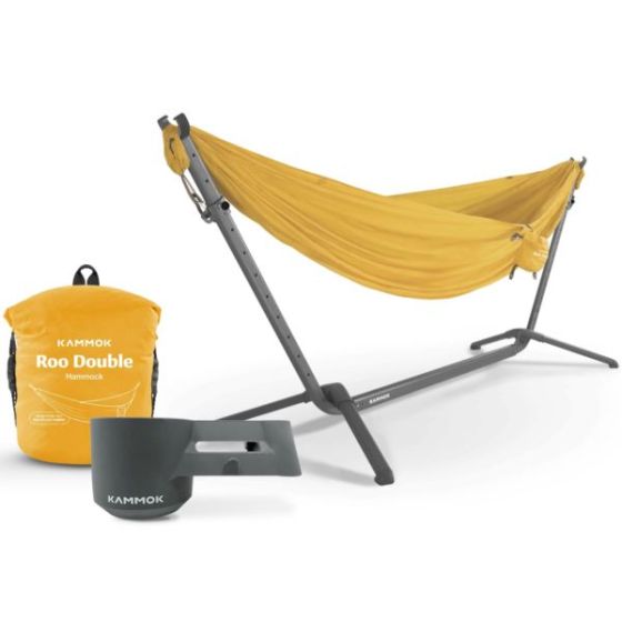 Swiftlet Hammock Stand Bundle - Granite Grey Stand / Sunflower Gold Hammock