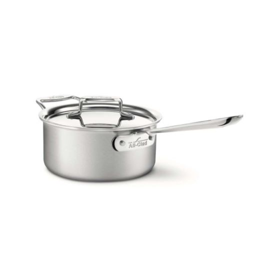 D5 Brushed Stainless Steel 3 Qt. Sauce Pan with Lid