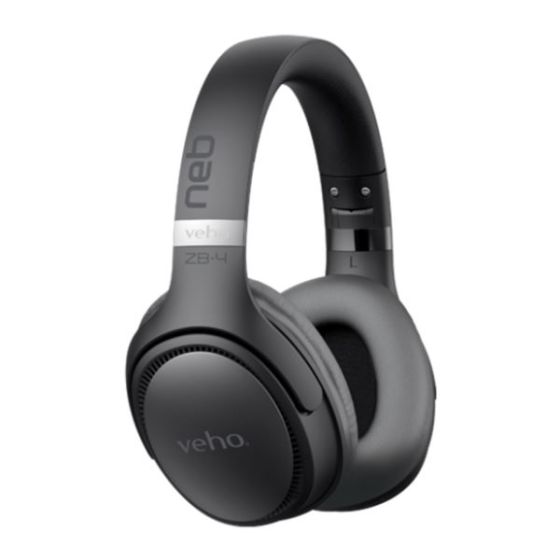 ZB-4 NEB Wireless Headphones with Mic - Black/Grey