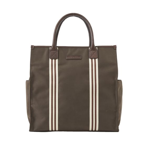 Bob Tote - Tobacco Brown with Stripe