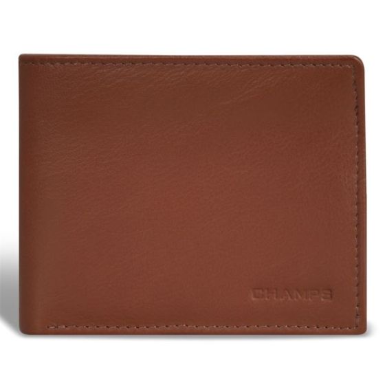 Onyx Leather Zip Bi-Fold Wallet Size 4.5