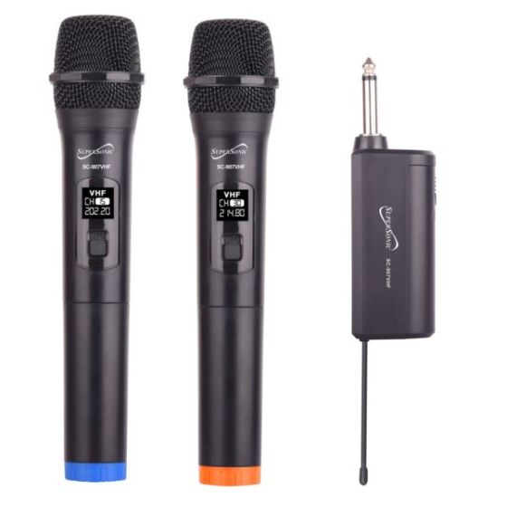 Professional VHF Dual Fixed Channel Wireless w/ Microphones