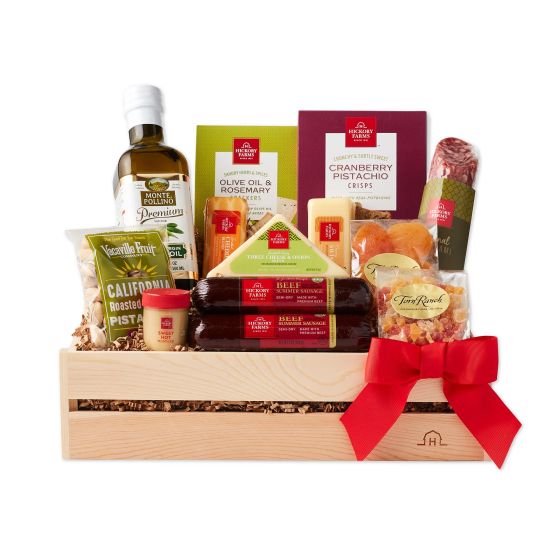 Deluxe Meat & Cheese Gift Crate
