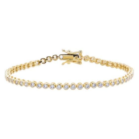 Bezel Tennis Bracelet Size 7