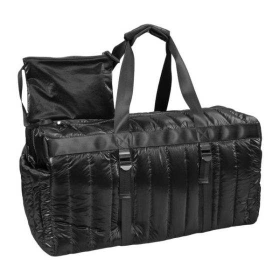 Metallic Quilted Duffle Size 22