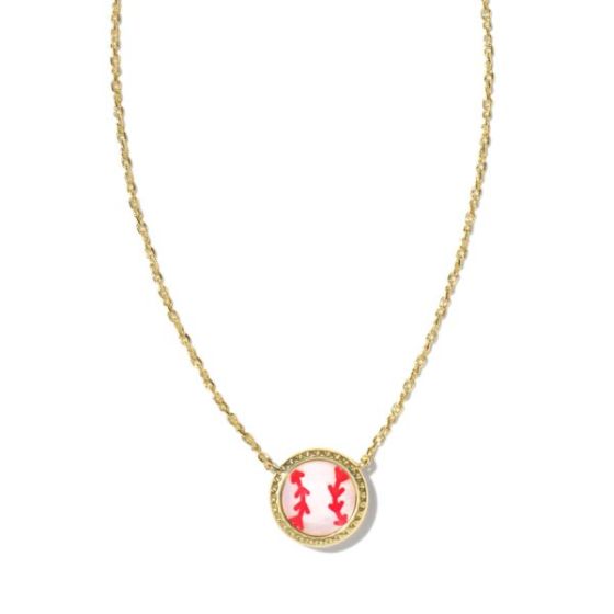 Baseball Short Pendant Necklace