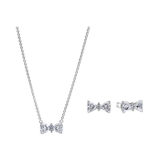 Sparkling Bow Jewelry Set