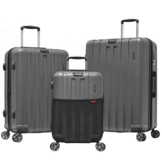 Sidewinder 3-Piece Spinner Set W/Hidden Compartment Gray