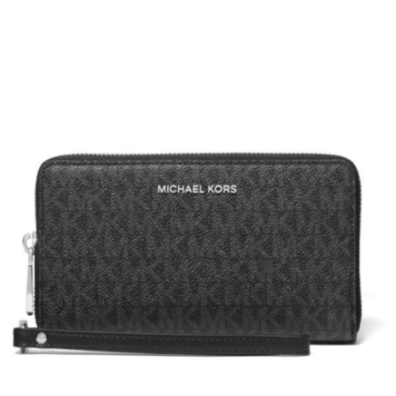 Large Logo Smartphone Wristlet - Black