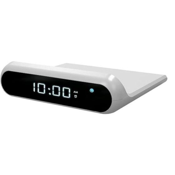 Chargeworx - Wireless 2-in-1 Charging Alarm Clock