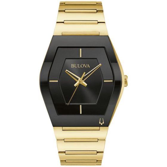 Men's Futuro Watch Gold Tone with Black Dial