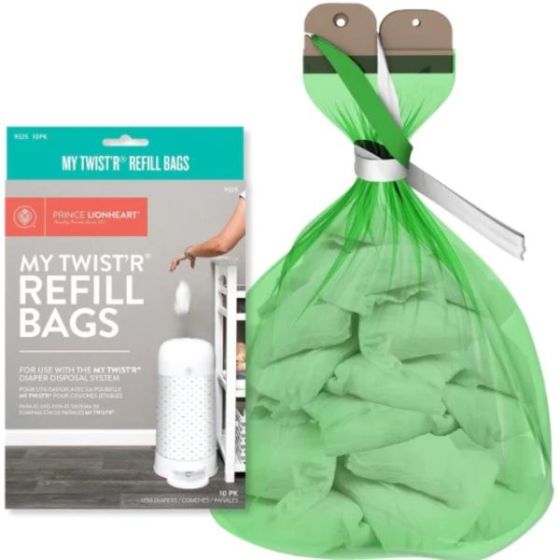 myTWIST'R Diaper Disposal Refill Bags - 10pk