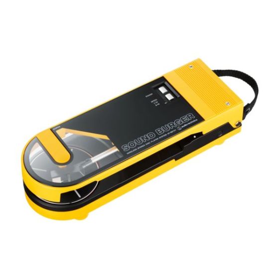 Sound Burger Portable Bluetooth Turntable - Yellow