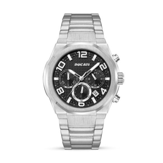 Ducati Chronograph Watch Black Dial 44Mm Size Mens Stand