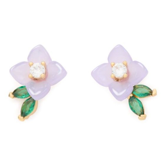 Bursting Blooms Studs - Blue/Multi
