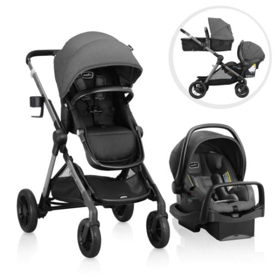 Pivot Xpand Modular Travel System w/ LiteMax Infant Car Seat Sabino Gray