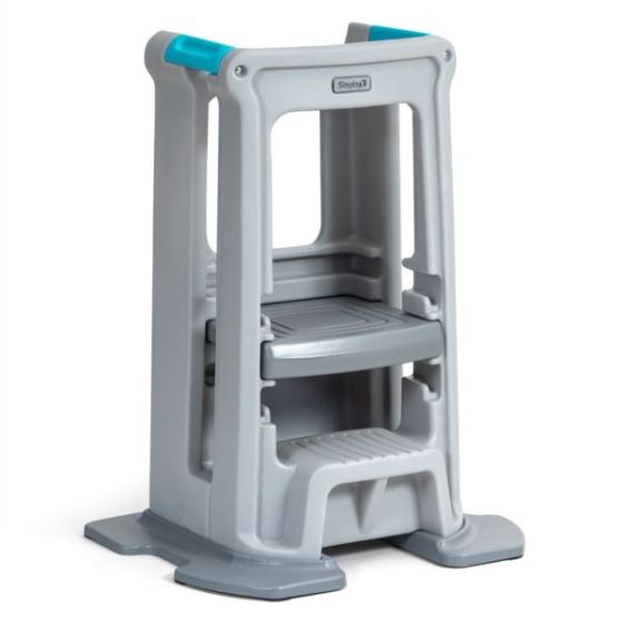 Toddler Tower Adjustable Stool, Gray