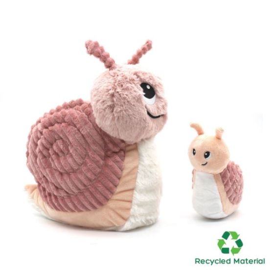 Les Ptipotos Mom & Baby Snail - Pink