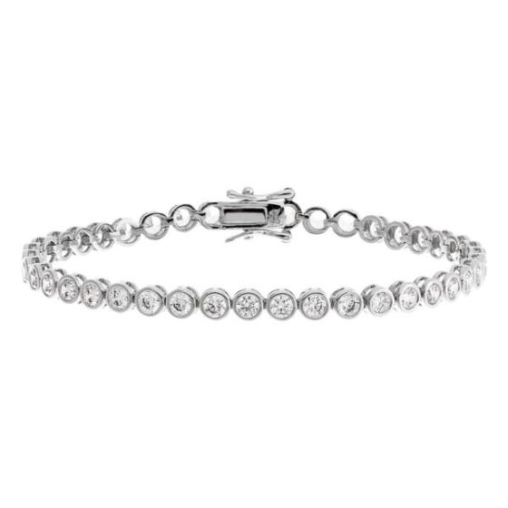 Bezel Tennis Bracelet Size 6.5