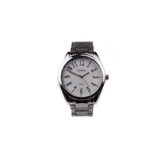 Men's Classic Stainless Steel White Quarttz Watch