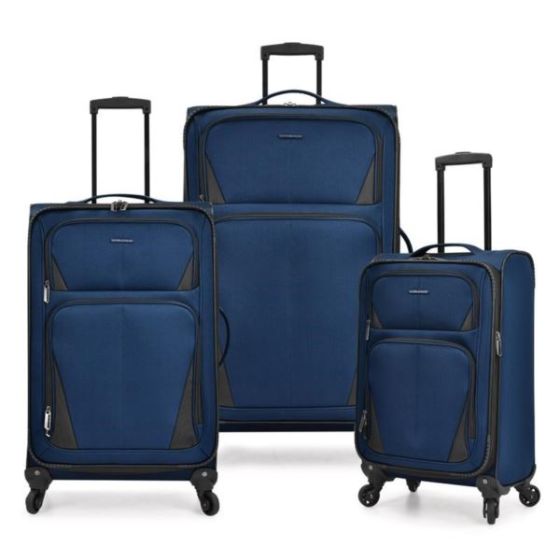 Aviron Bay Soft-Side 3-Piece Luggage Set, Navy