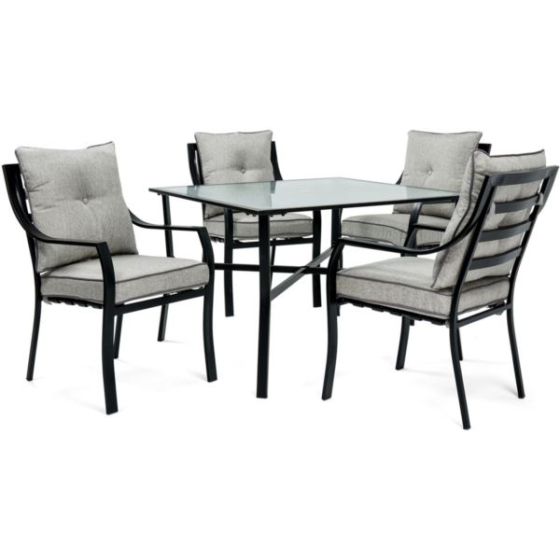 Lavallette 5-Piece Dining Set in Gray