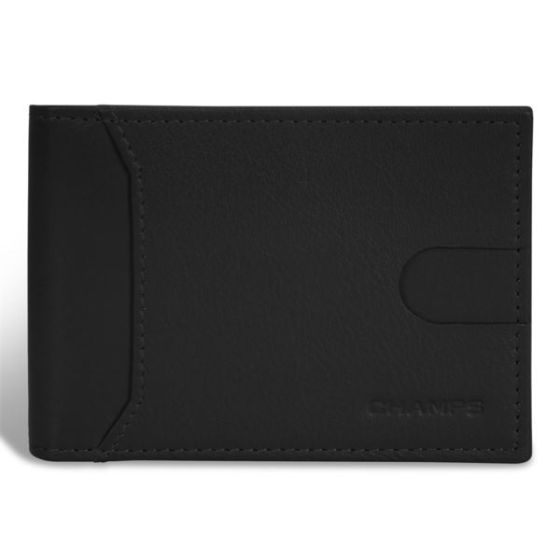 Onyx Leather Bi-Fold Clip Wallet Size 4.5