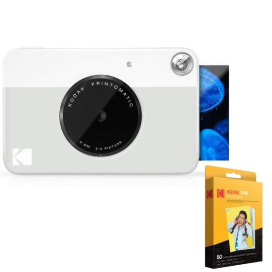 Kodak Printomatic Instant Print Camera - Includes 50-pack Zink 2x3