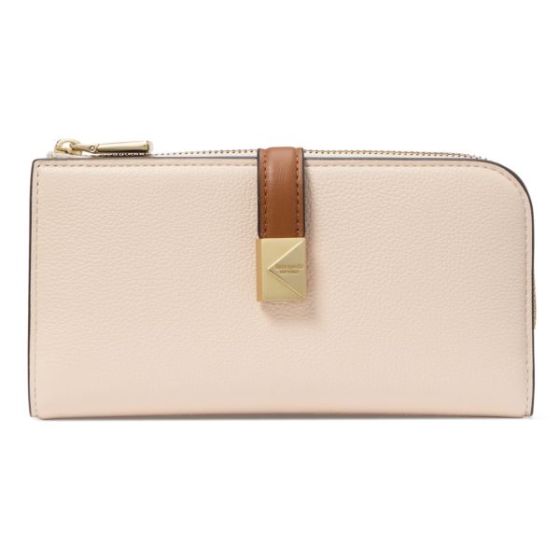 Deco Colorblocked Zip Slim Wallet - Milk Glass Multi