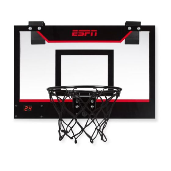 Classic Over-the-Door Hoop w/ 2 Mini Basketballs Scoreboard & Pump