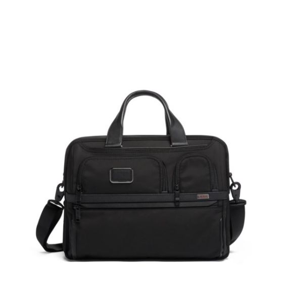 Alpha Expandable Organizer Laptop Brief - Navy