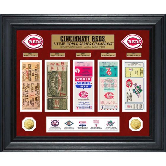 Cincinnati Reds World Series Deluxe Gold Coin & Ticket Collection