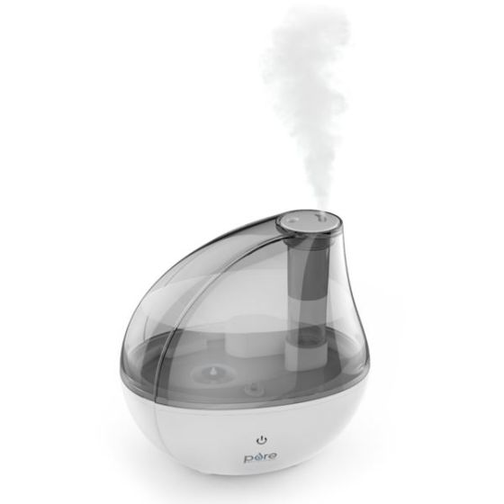 MistAire Ultrasonic Cool Mist Humidifier Silver