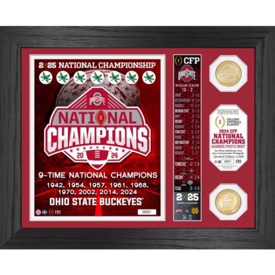 Ohio State 2025 CFP Banner Bronze Photo Mint