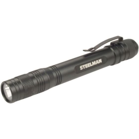 Steelman 2AA LED 95 Lumen Pen Light with Pocket Clip