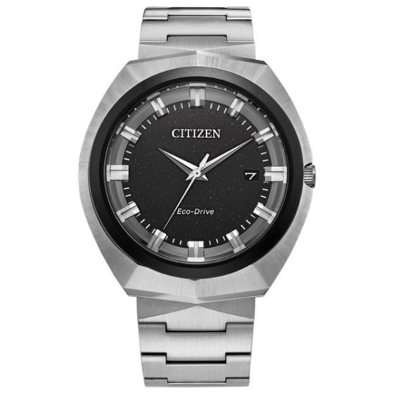 Citizen Men's Sport Lux Stainless Steel watch, Black dial
