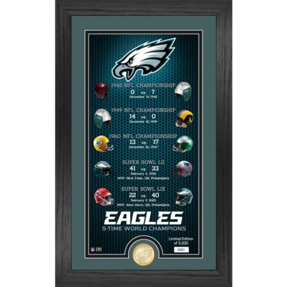 Philadelphia Eagles 2-Time Super Bowl Champions Legacy Photo Mint