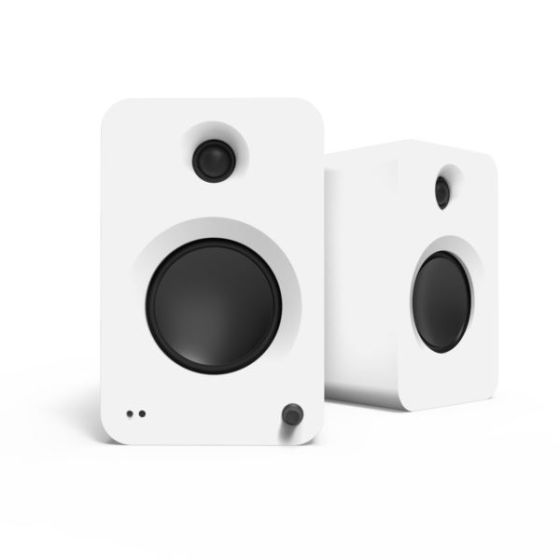 Ren Wireless Bookshelf Speakers: Matte White