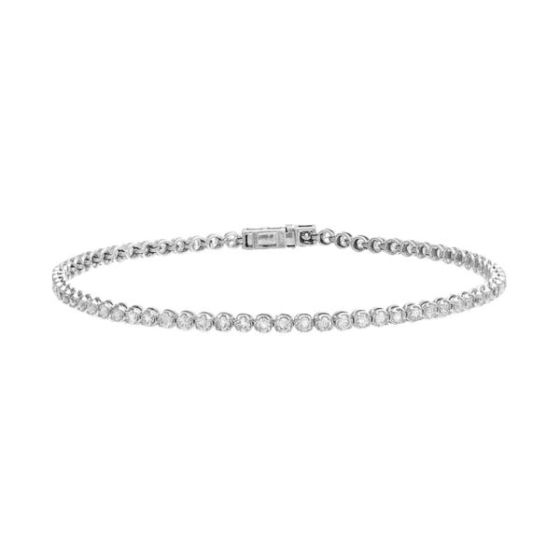 2 Carat Diamond Tennis Bracelet 14K Size 7