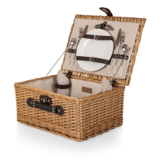 Classic Picnic Basket - Beige Canvas