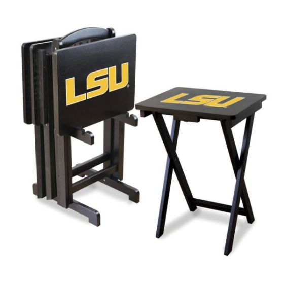LSU TV Trays w/Stand