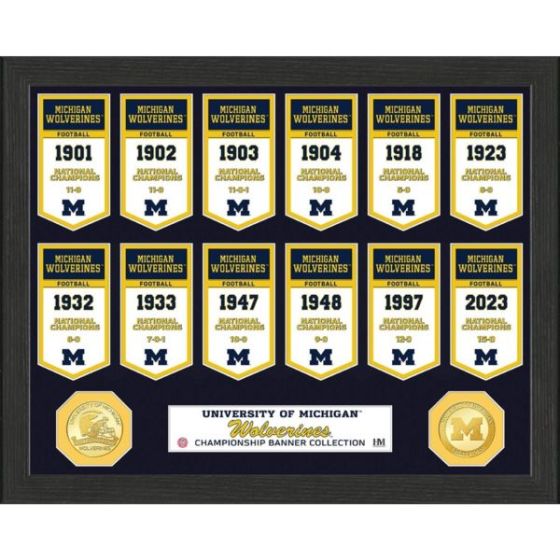 Michigan Wolverines Championship Banner Photo Mint