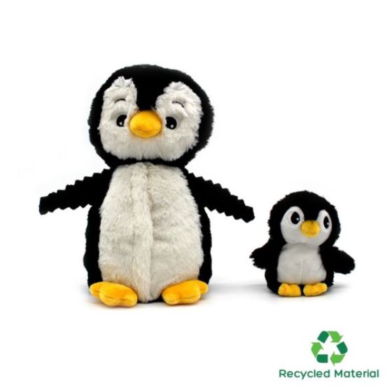 Les Ptipotos Mom & Baby Penguin - Black