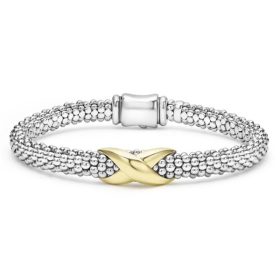 Two-Tone X Caviar Bracelet Size 7