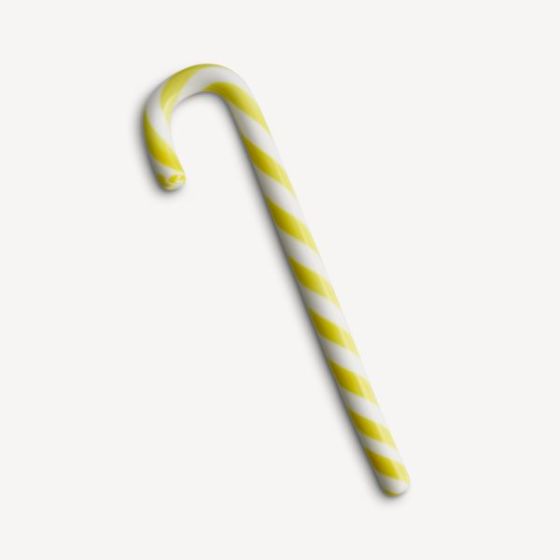 Polka Candy Cane white/yellow