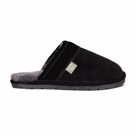 Mens Scuff Slip-On-Black-10.5-11.5